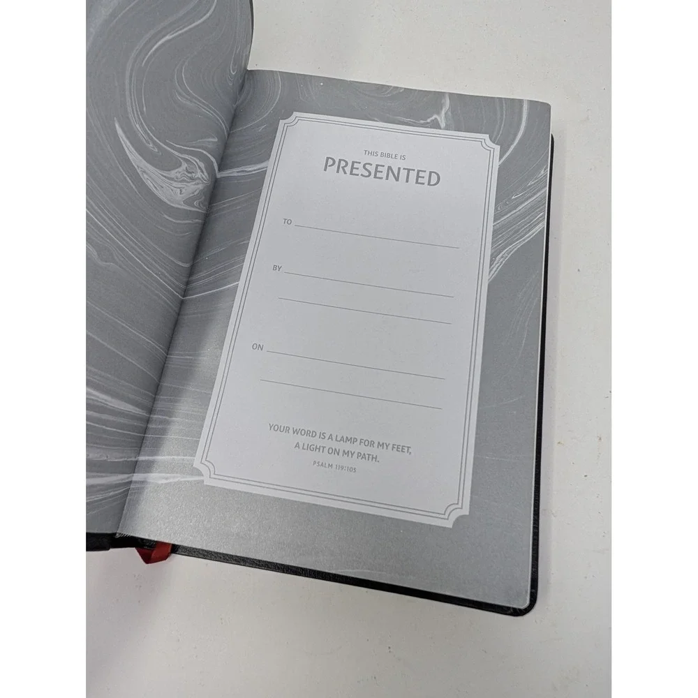 NIV Thinline Bible Large Print Bonded Leather Black Zondervan
